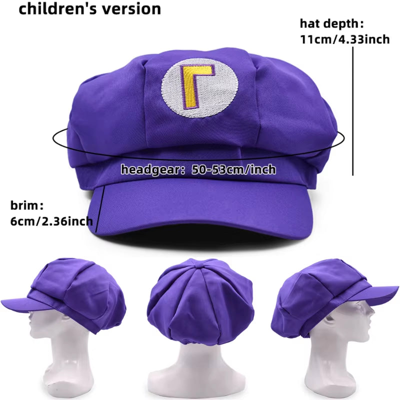 Anime Mario Luigi Cappy Plush Hats Kawaii Princess Peach Waluigi Wario Mushroom Stuffed Peluche Dolls Caps Birthday Gifts Kids